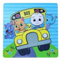 Set 3 puzzle pentru copii, Touch and feel, multicolor, 21 x 21 cm, Cocomelon 96-0050
